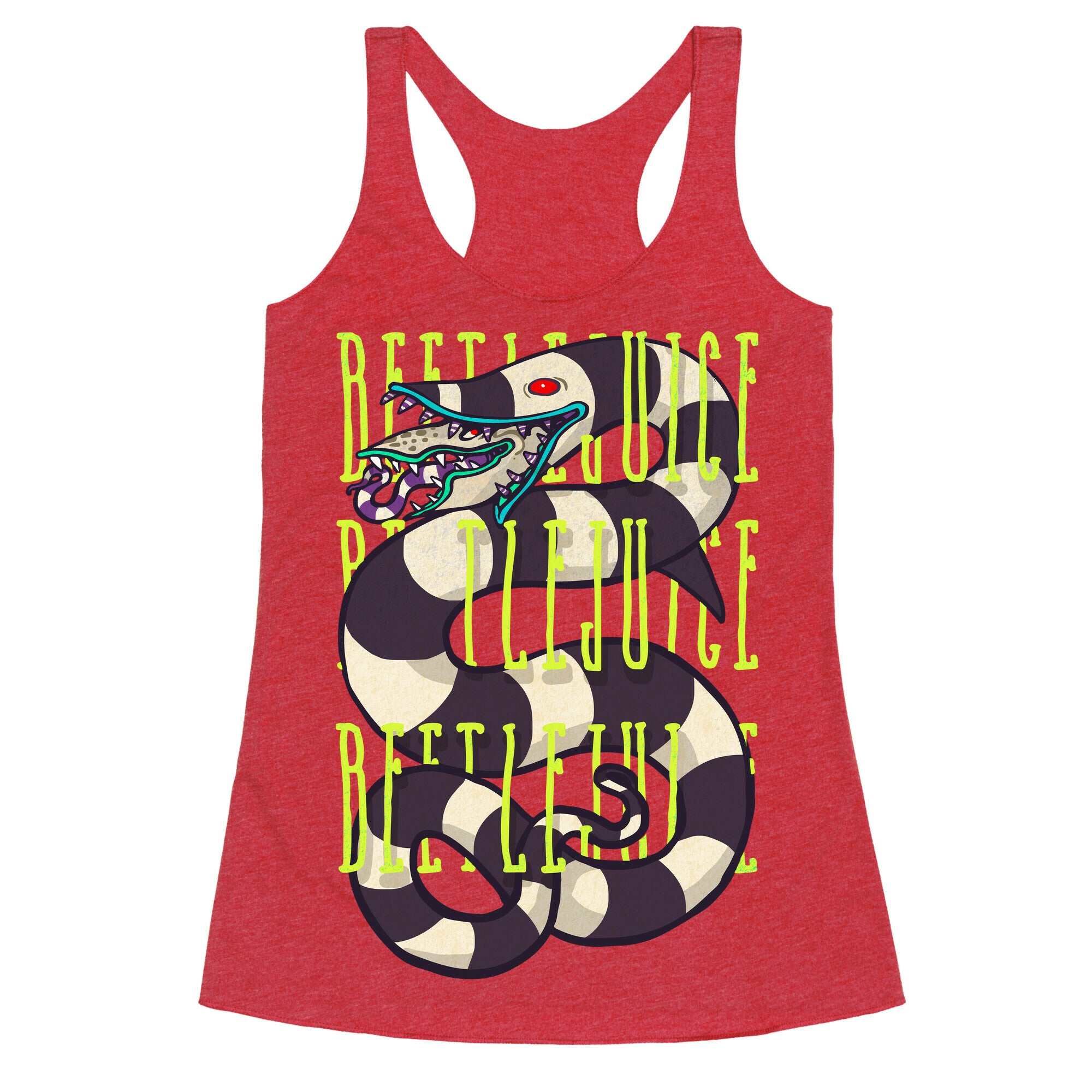 Beetlejuice Beetlejuice Beetlejuice Racerback Tank